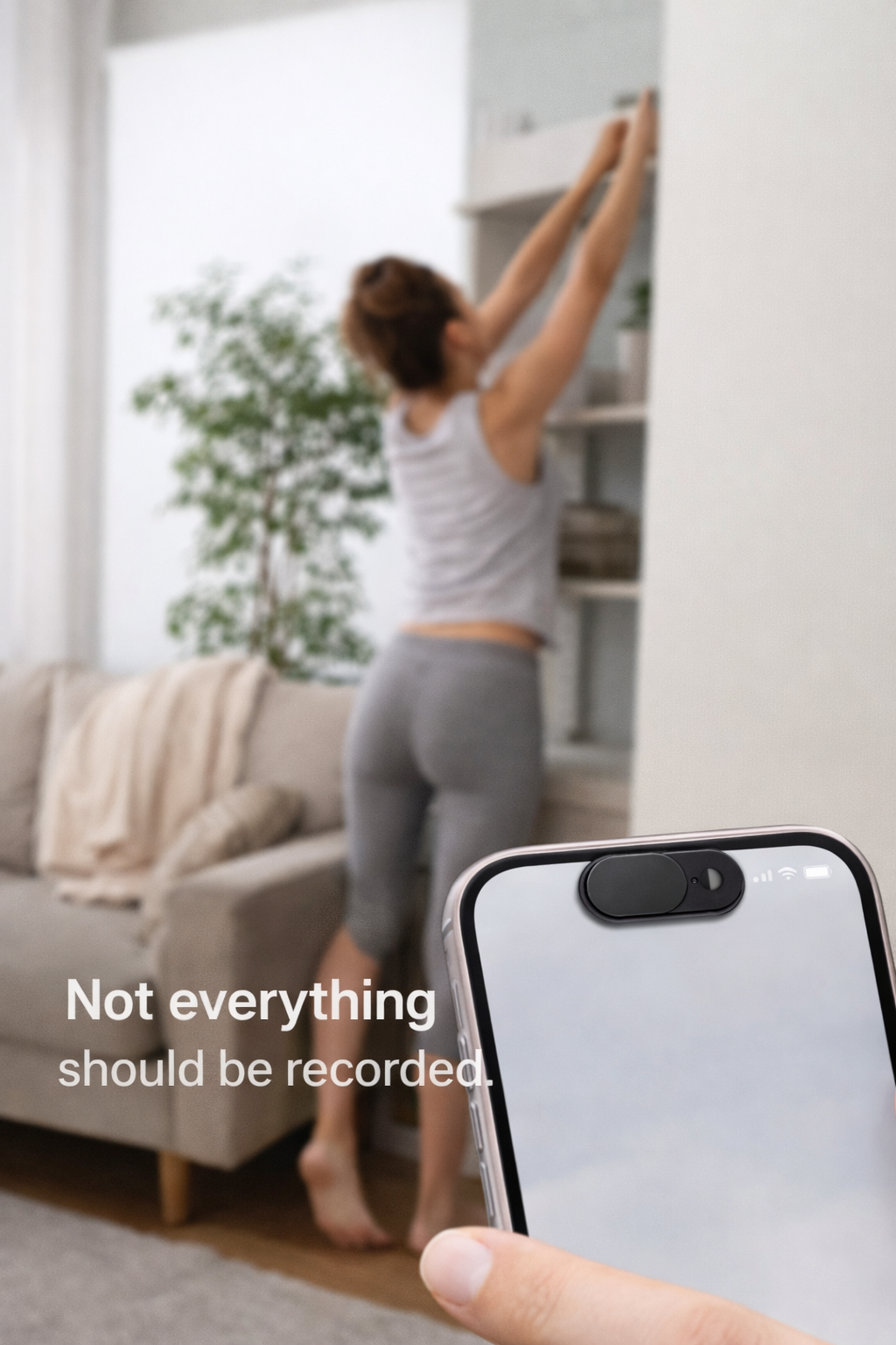CamBlock Slide – Instantly Block Front Camera Access on Phones & Laptops